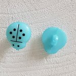 Knoop fantasie, kinderen, baby's Lieveheersbeestje patroon N°01-06 Lichtblauw