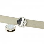 10 mm Zamak doorvoer N°09 Zilver