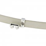 10 mm Zamak doorvoer N°24 Zilver