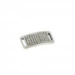 10 mm Zamak doorvoer N°56 Zilver