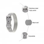 Roestvrij stalen armband 10 mm zwart