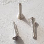 Spiraalvormige kegelbeker N°02 X 2 Stuks Zilver.