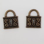 Bedel hangslot N°01 Brons