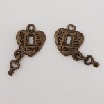 Bedel hangslot N°09 Koper