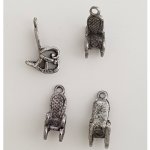Troonstoel bedel N°04 Zilver