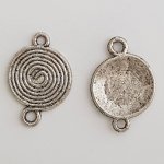 Ronde spiraalverbinding N°01 Zilver