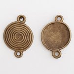 Ronde spiraalverbinding N°01 Brons