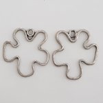 Bloem bedel Metaal N°023 Zilver