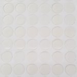 10 zelfklevende Hars Cabochons 25 mm Transparant