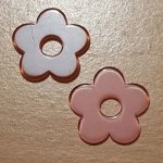 Synthetische bloem 27 mm Roze