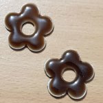 Bloem Metalen Email 28 mm Bruin