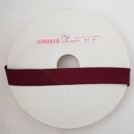 Bias effen textiel 1 Meter kraag 98 Bordeaux