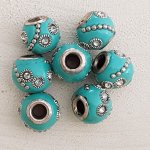 7 ronde kralen 12/10 mm N°06