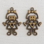 Bedel Kind N°53 Meisje Brons