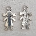 Kinderbedel N°56 Meisje Zilver