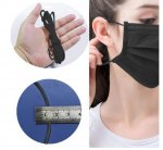 10 meter Elastisch masker Polyester rond 2,5 mm Zwart