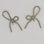 Zilver Strikje Bedel N°08 zilver metalen strikje bedel