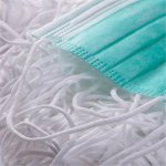Elastisch masker Polyester rond 2,5 mm Wit x 16,5 meter