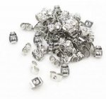 10 Oorbelduwer Verouderd Zilver