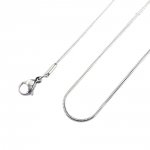 Ketting N°09 in roestvrij staal slangenketting 51 cm