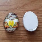 Cabochon Ovaal 13 x 18 mm Vlinder N°04