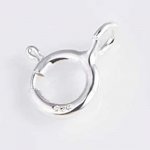 Ronde veersluiting 925 zilver N°01