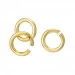 10 open verbindingsringen 04 mm 18K verguld N°01
