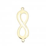 18k verguld koperen 'Infinity' symbool connector
