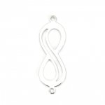 Connector 'Infinity' symbool 18k platina koper