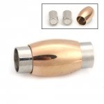 Roestvrij stalen magnetische sluiting 06 mm Zilver/Champagne N°07