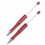 Donkerrode decoratieve kraalpen voor maatwerk x 1 stuk
