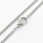 Ketting N°14 in roestvrij staal 50 cm Zilver