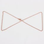 Ketting N°15 in roestvrij staal 45 cm (18.5') Roségoud