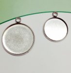 Ronde cabochonhouder 10 mm Roestvrij staal N°05 Gesloten ring