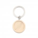 Sleutelhanger 25 mm Hout N°01