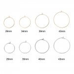 Creoolse Oorbelhouder Roestvrij Staal Zilver N°03-35 mm x 5 paar