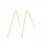 Oorbelhouder N°27-02 18K vergulde ketting