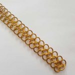 20 cm kettingvorm 8 geschakeld kleur goud