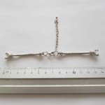 Europese stijl horloge wijzerplaat armband met karabijnsluiting 6 X 7,5 cm