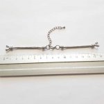 Europese stijl horloge wijzerplaat ketting armband met karabijnsluiting 7 X 8,5 cm