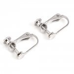 Oorbelhouder Verstelbare clip Platina N°06 x 1 paar