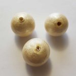 Ronde Parel Papier Mache GT 30mm Crème