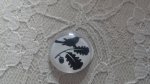 rond glas cabochon 10mm vogels 017 