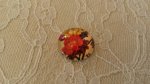 glas cabochon rond 20mm bloem 01-052 