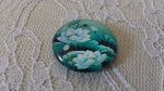 glazen cabochon rond 20mm bloem 01-036 