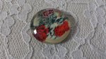 glazen cabochon rond 20mm bloem 01-026 