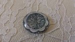 glazen cabochon rond 25mm bloem 032 