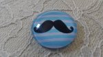 glazen cabochon rond 25mm snor 036 