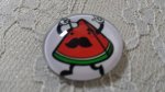 glazen cabochon rond 25mm snor 030 
