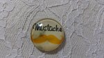 glazen cabochon rond 25mm snor 008 